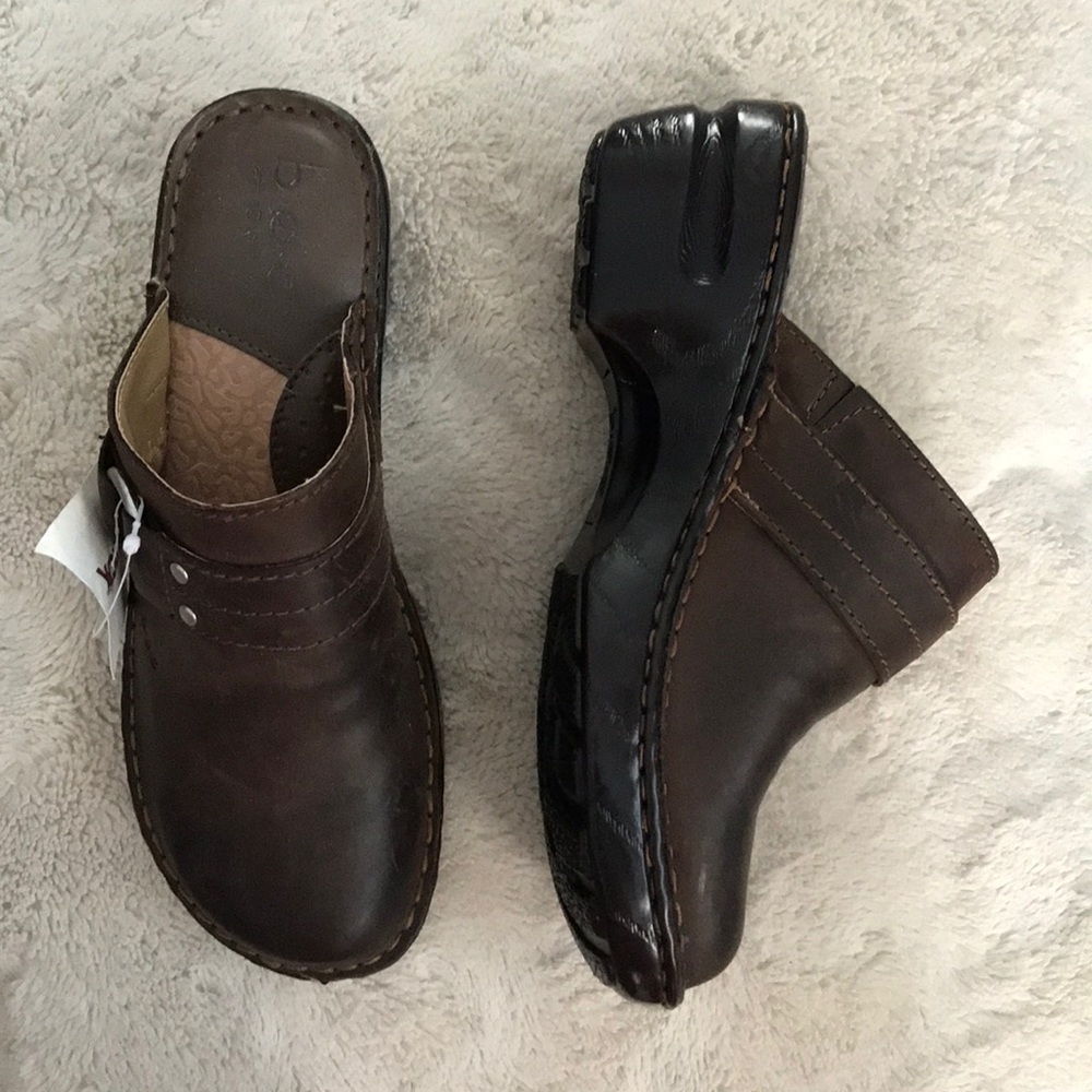 Brown Clogs size 7 by BORN (NEVER WORN)